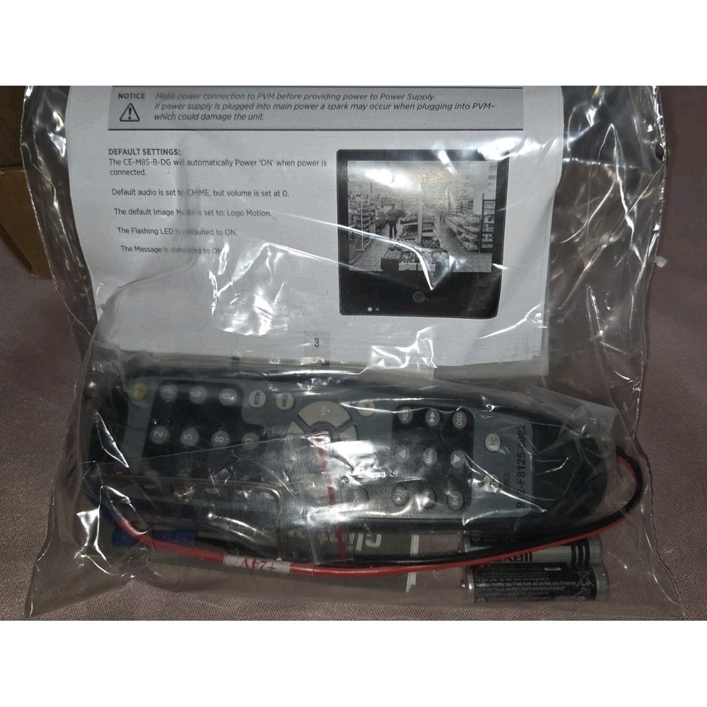 Clinton Electronics CE-M8S-B-DG 8" Public View Monitor, Model MX-8PVM Black - Picture 2 of 4